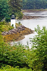 Whitlocks Mill Lighthouse Along River in Northern Maine